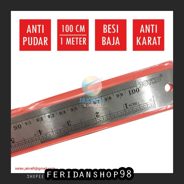 Jual FS1247 PENGGARIS PENGGARIS PANJANG BESI ATK 100 CM 40