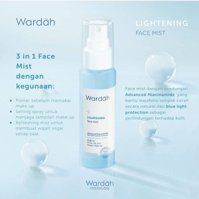 Jual WARDAH LIGHTENING FACE MIST 3IN1 Shopee Indonesia