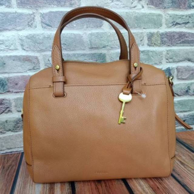 TAS FOSSIL ORIGINAL RACHEL SATCHEL TAN