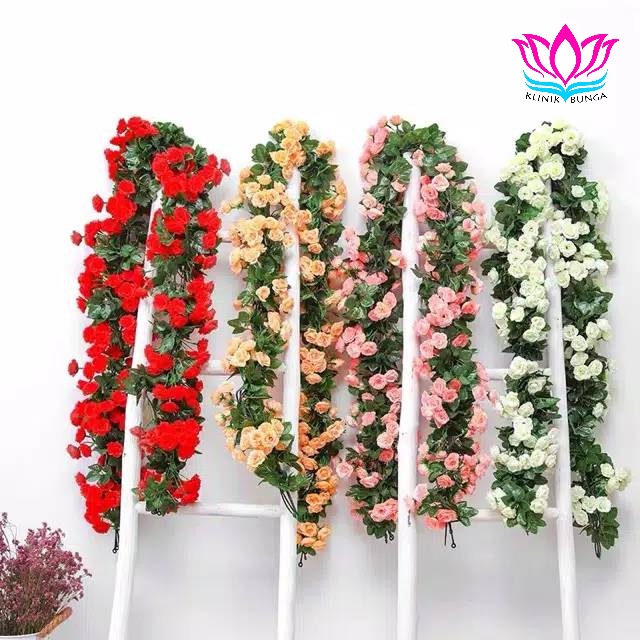 Jual BUNGA MAWAR RAMBAT X9 / ROSE RAMBAT ARTIFICIAL PLASTIK | Shopee ...