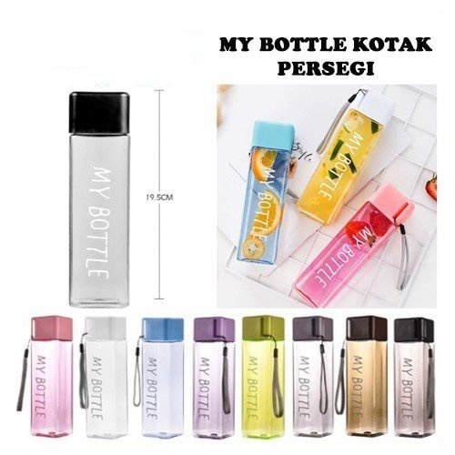 Jual My Bottle Kotak Persegi Botol Minum Polos Tumbler Botol Minum 500ml Shopee Indonesia 8519