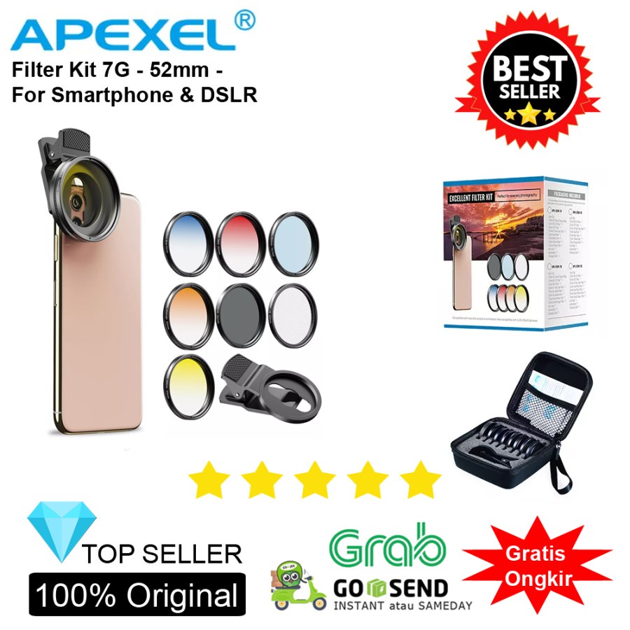 Jual Apexel Filter Gradual Kit & Solid Color Kit for Smartphone ...