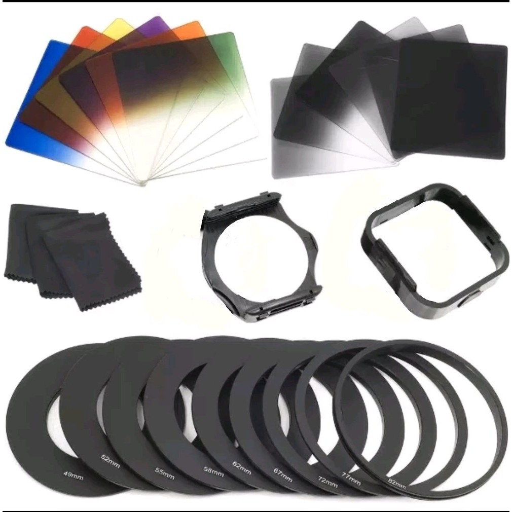 Complete 24 Pcs Square Color ND Filter Kit Graduated ND, 54% OFF