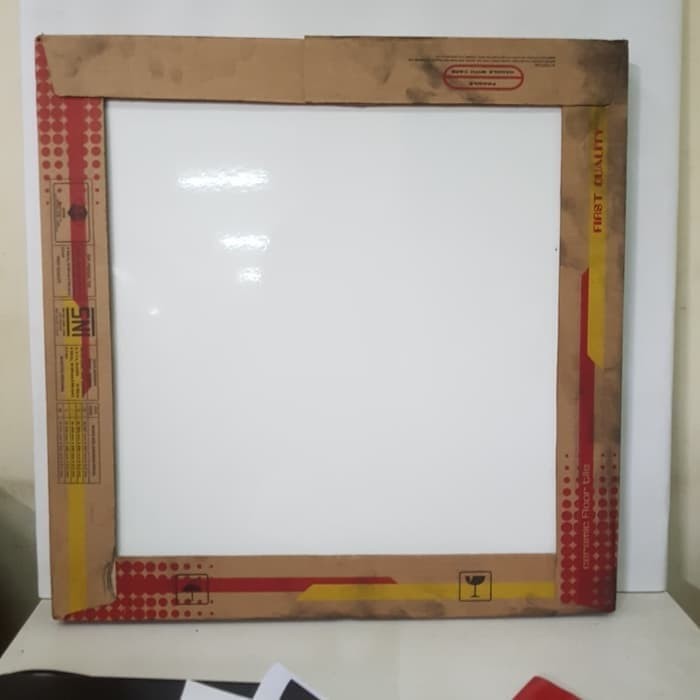 Jual Keramik Lantai Ikad 50x50 Cm Putih Polos White 6101 Shopee