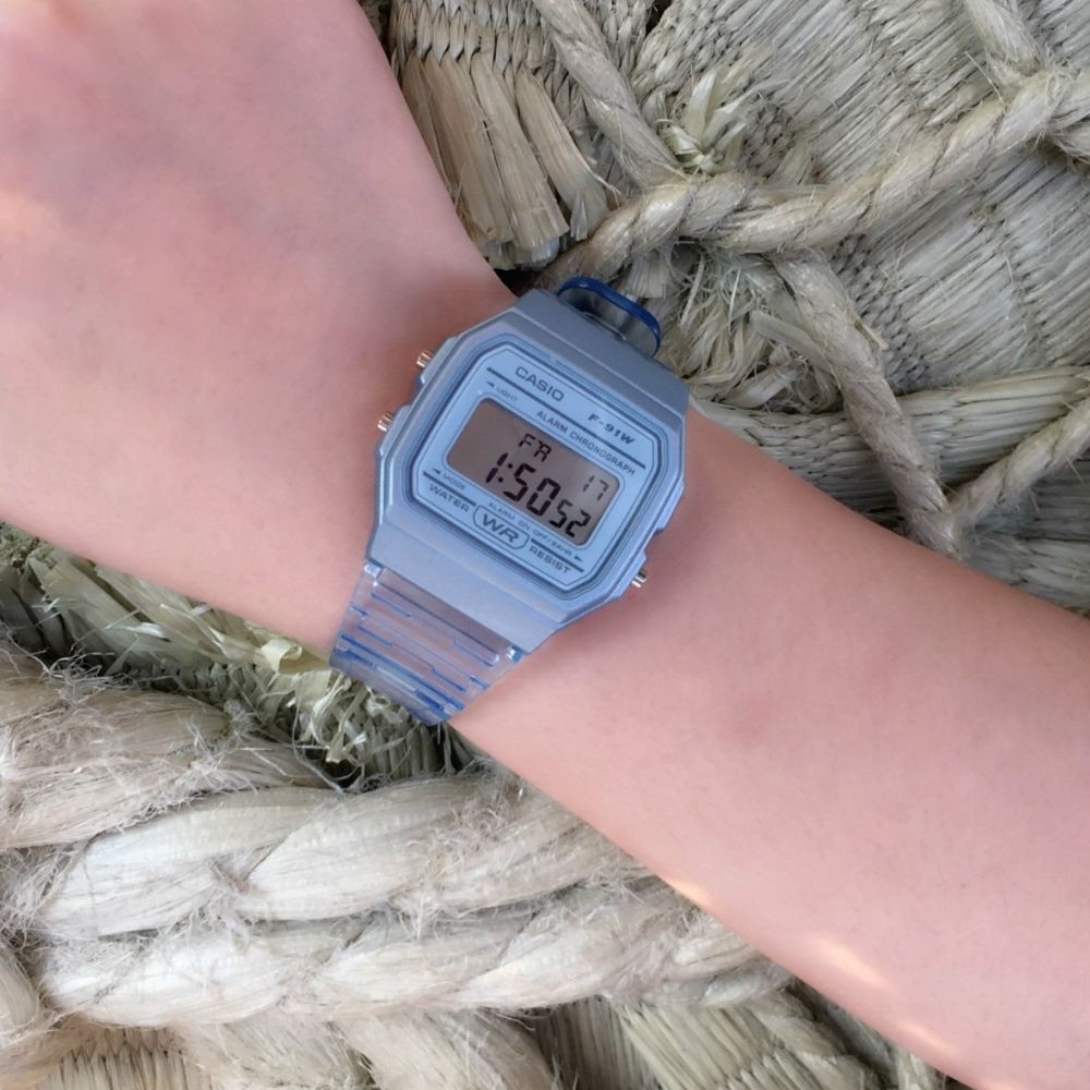 Jual Casio General F-91WS-2D 4D / F91WS 7D 8D Jam Tangan Unisex Karet ...