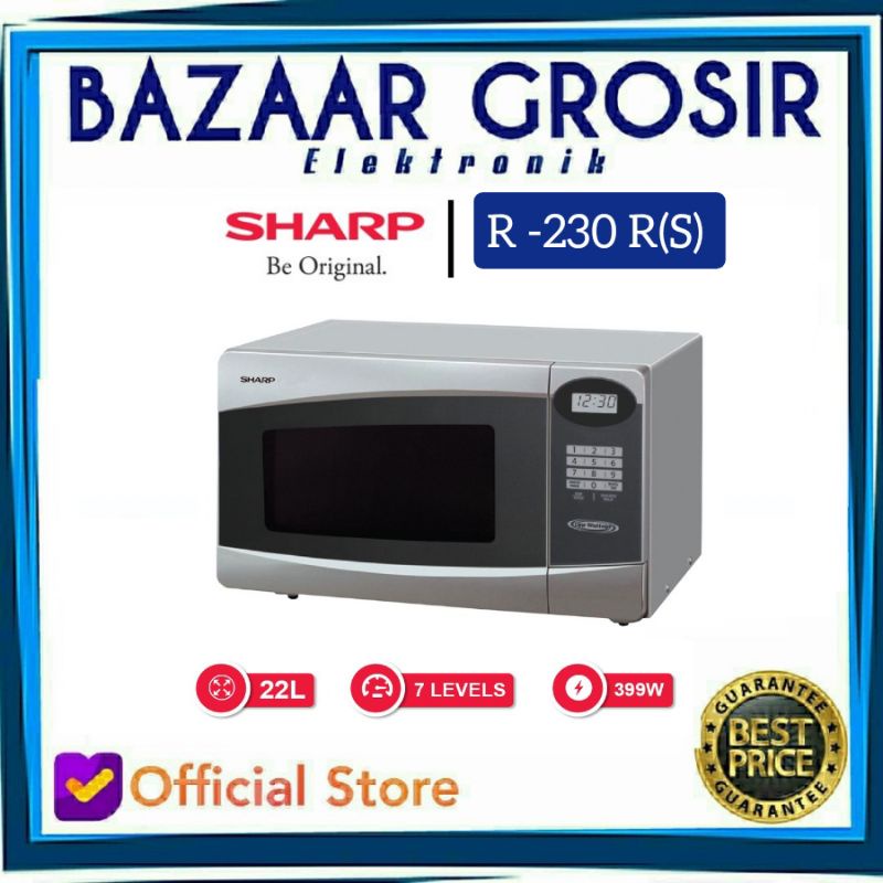 Jual SHARP MICROWAVE 22L R230R R 230 R230R (S) SILVER 22 LITER