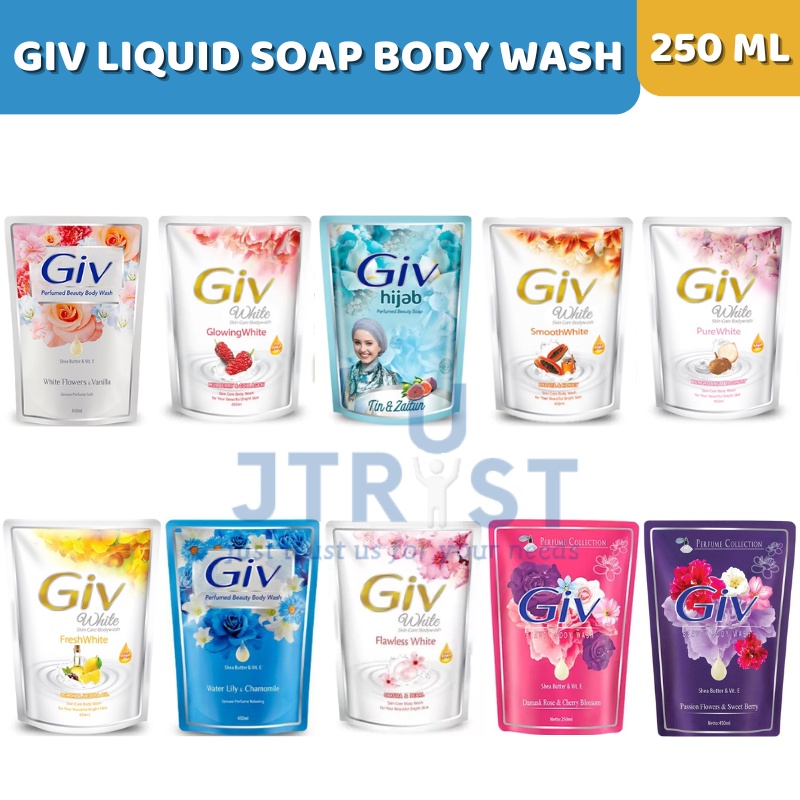 Jual Giv Liquid Soap Body Wash Sabun Mandi Cair Kemasan Pouch Ml