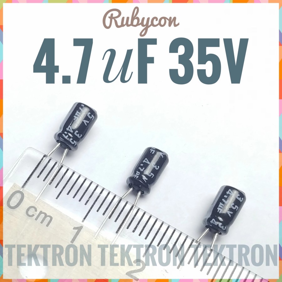 Jual Rubycon 4.7uF 35V Elco Elko Capacitor Kondensator HQ Asli Ori ...