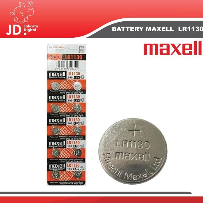 Jual Battery Original Maxell Lr1130 1 Strip Isi 10 Pcs Shopee Indonesia