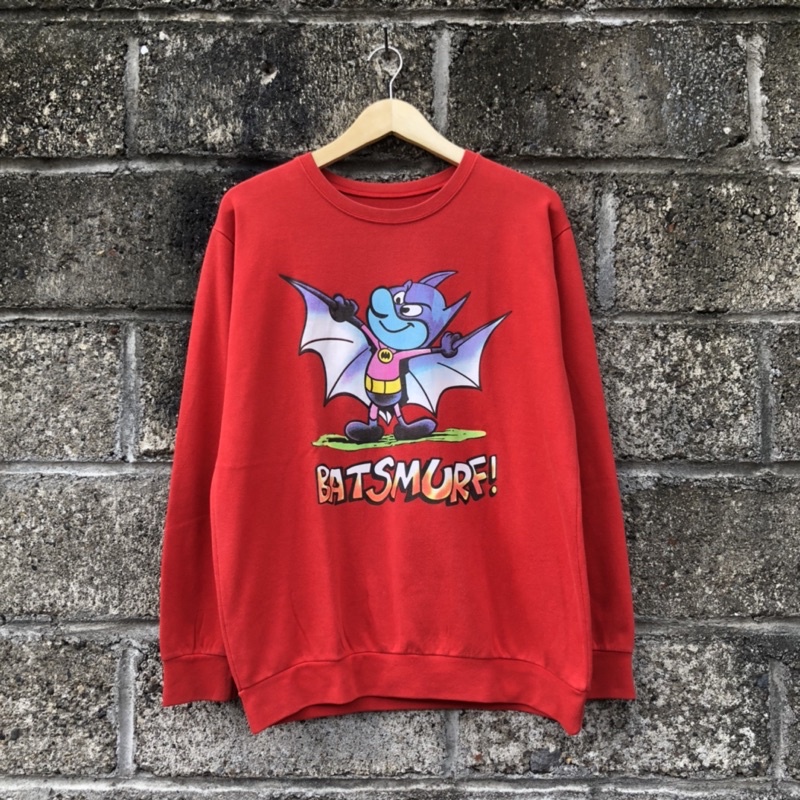 Jual BATSMURF OVERSIZE SWEATER PAKAI BARANG THRIFTING MAKIN KEREN DAN ...