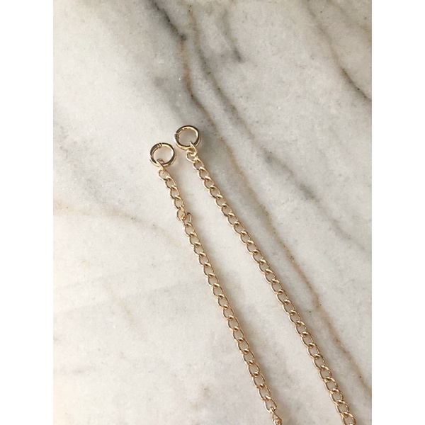 Jual Premium Gold Chain with Round Hooks | Shopee Indonesia