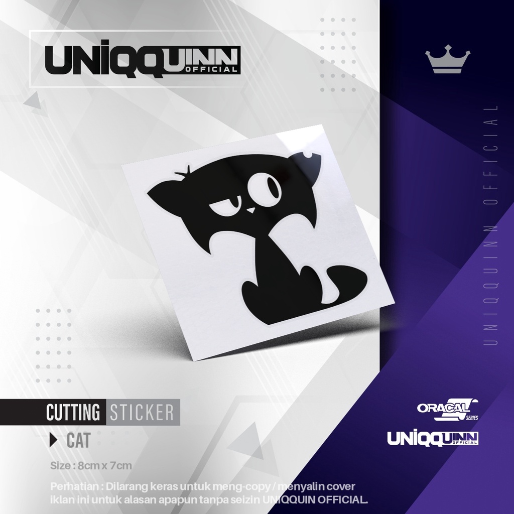 Jual UQ Stiker Kucing 01 | Cutting Stiker Kucing | Sticker Cat | Shopee ...