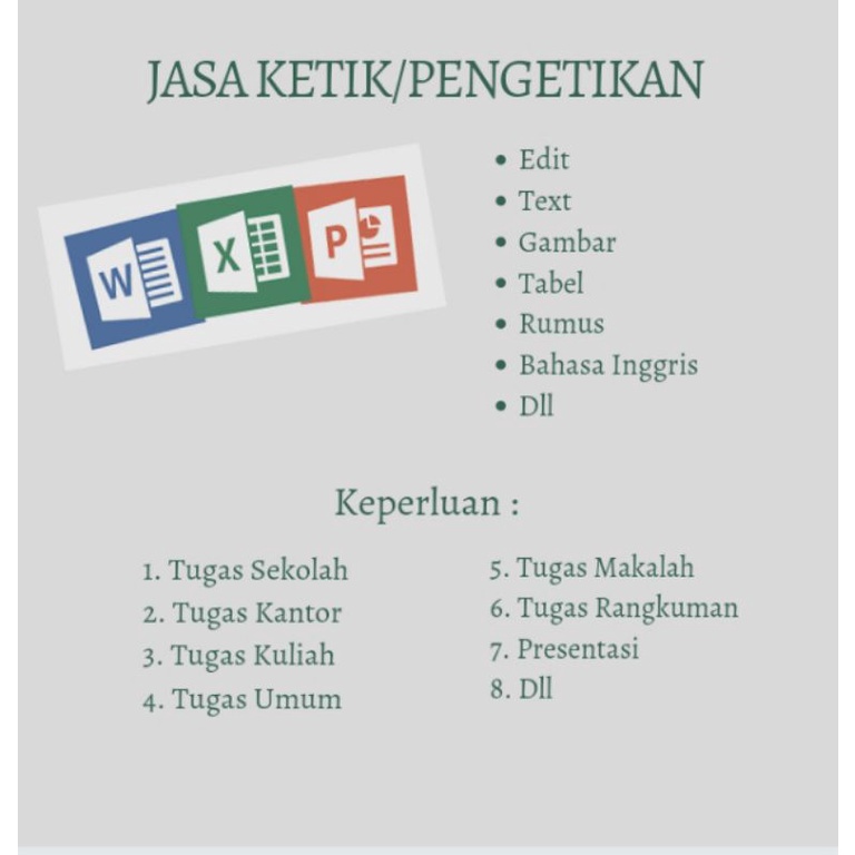 Jual Jasa Ketik & Edit (Word Dan Excel) | Shopee Indonesia