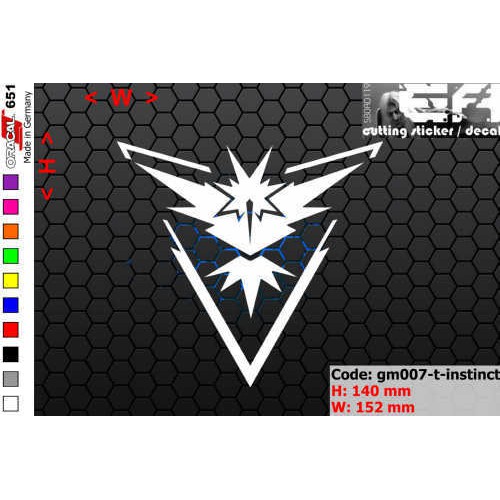 Jual ea cutting sticker / decal Code: gm007-t-instinct ( nintendo ...