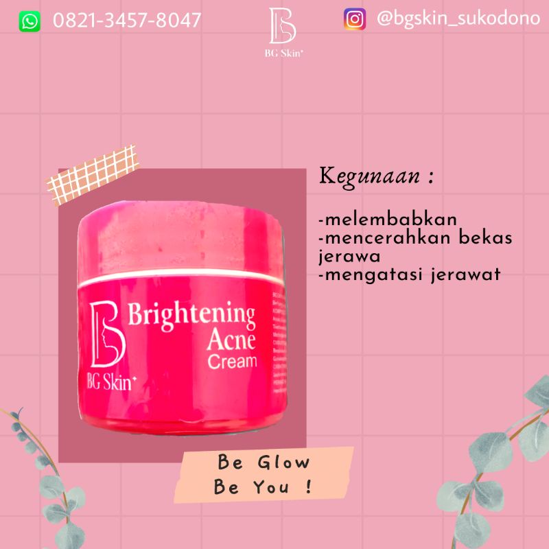 Jual BG SKIN / BRIGHTENING ACNE BG SKIN | Shopee Indonesia