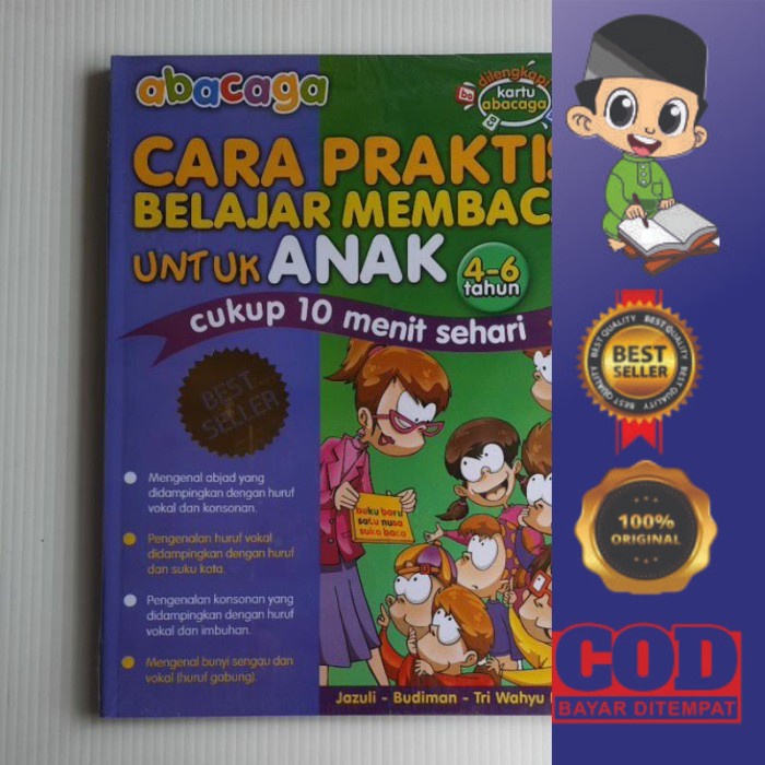 Jual BUKU ABACAGA BESTSELLER Cara Praktis Belajar Membaca Untuk Anak ...