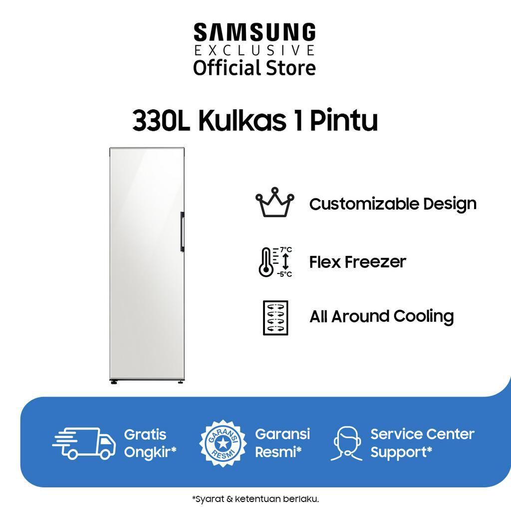 Jual Samsung BESPOKE Tall One Door Refrigerator 330L with Customizable