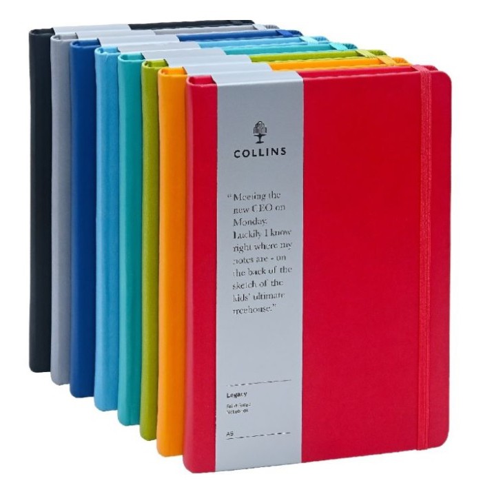 Jual Collins Notebook Legacy A5 PLAIN Black Agenda Jurnal Planner ...