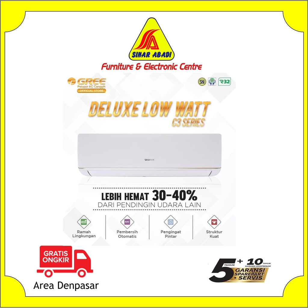 Review Mendalam: Menguak Kehebatan AC Gree - C3E Series (Low Watt) dalam Menjaga Kesejukan dan Dompet Anda