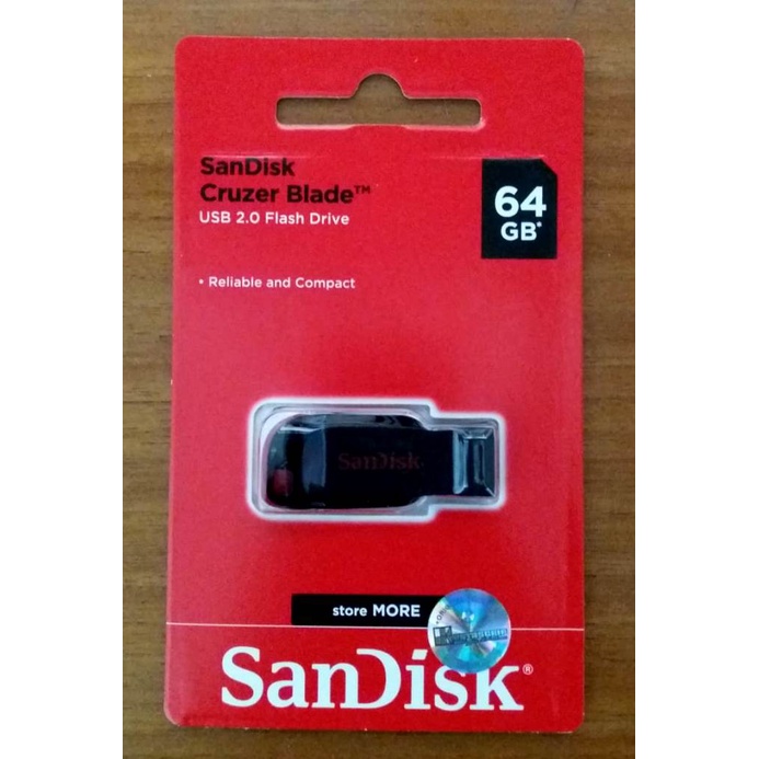 Jual FLASH DISK SANDISK CRUZER BLADE 64GB USB 2.0 | Shopee Indonesia