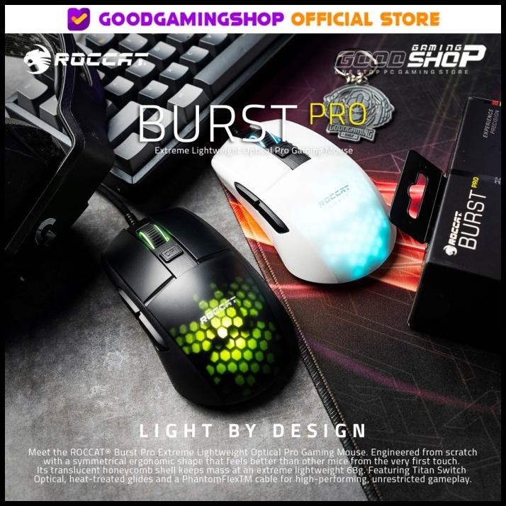 Burst Pro Lightweight Optical Gaming Mouse by ROCCAT®