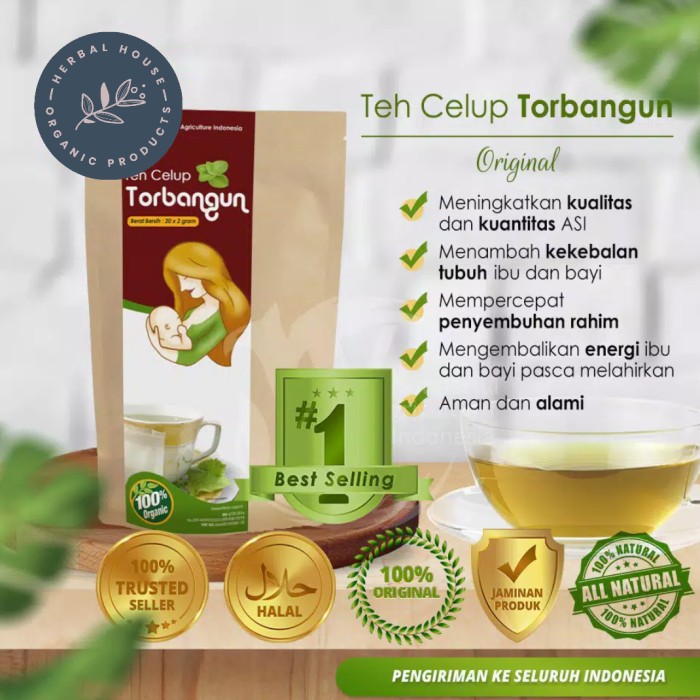 Jual Teh Celup Torbangun ORIGINAL Pelancar ASI Booster Tea Torbangun ...