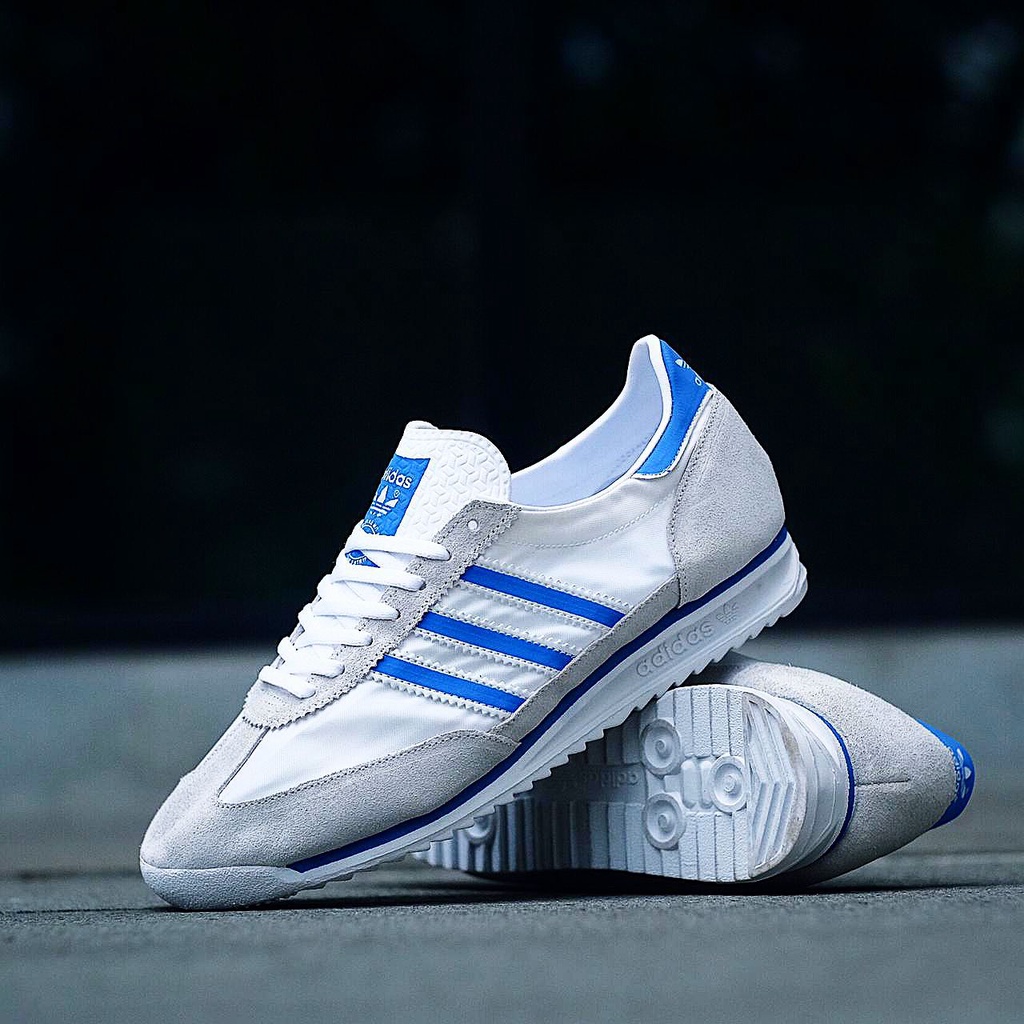 Jual ADIDAS SL72 WHITE STRIP BLUE | Shopee Indonesia