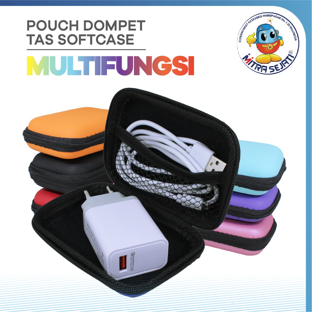 Jual Dompet Headset Travel Case/Tempat Headset/Earphone Case/Kotak
