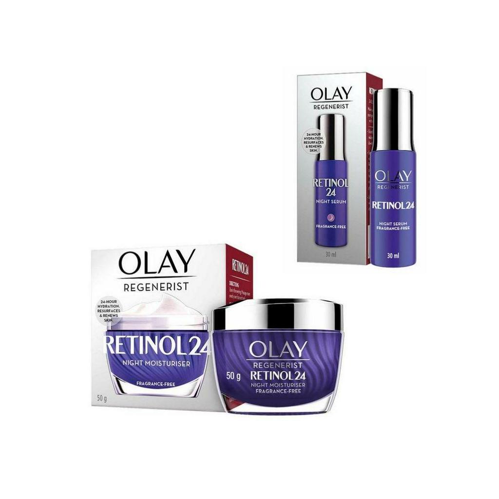 Jual Olay Regenerist Retinol 24 Serum 30 ML + Moisturizer 50 Gr ...