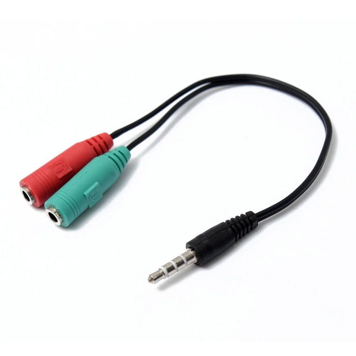 Jual Spliter Splitter Hp Conector Converter Kabel Jack Mm Headset Male To Female Mic Dan