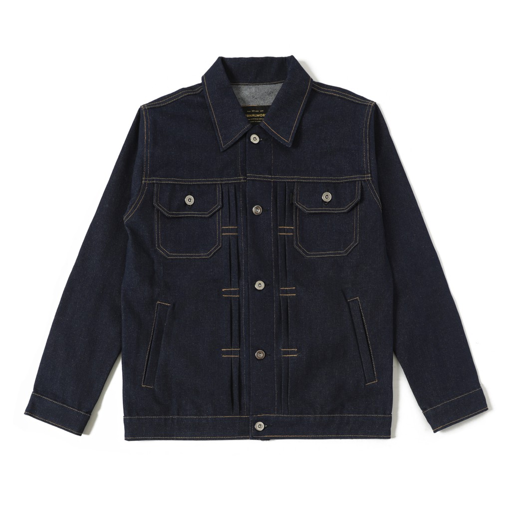 Jual STELLAR BLUE INDIGO DENIM JACKET TYPE II | Shopee Indonesia