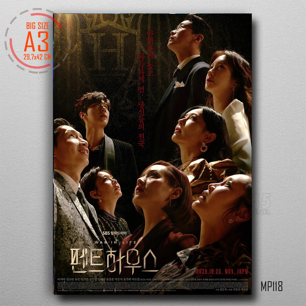 Jual Poster Kayu The PENTHOUSE Drama Korea Hiasan Dinding Korean Movie