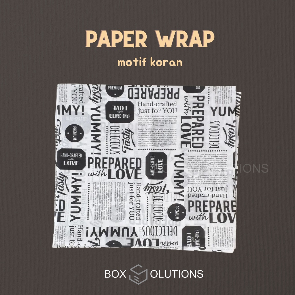 Jual kertas nasi / rice / paper wrap motif printing laminasi - 30x30 cm ...