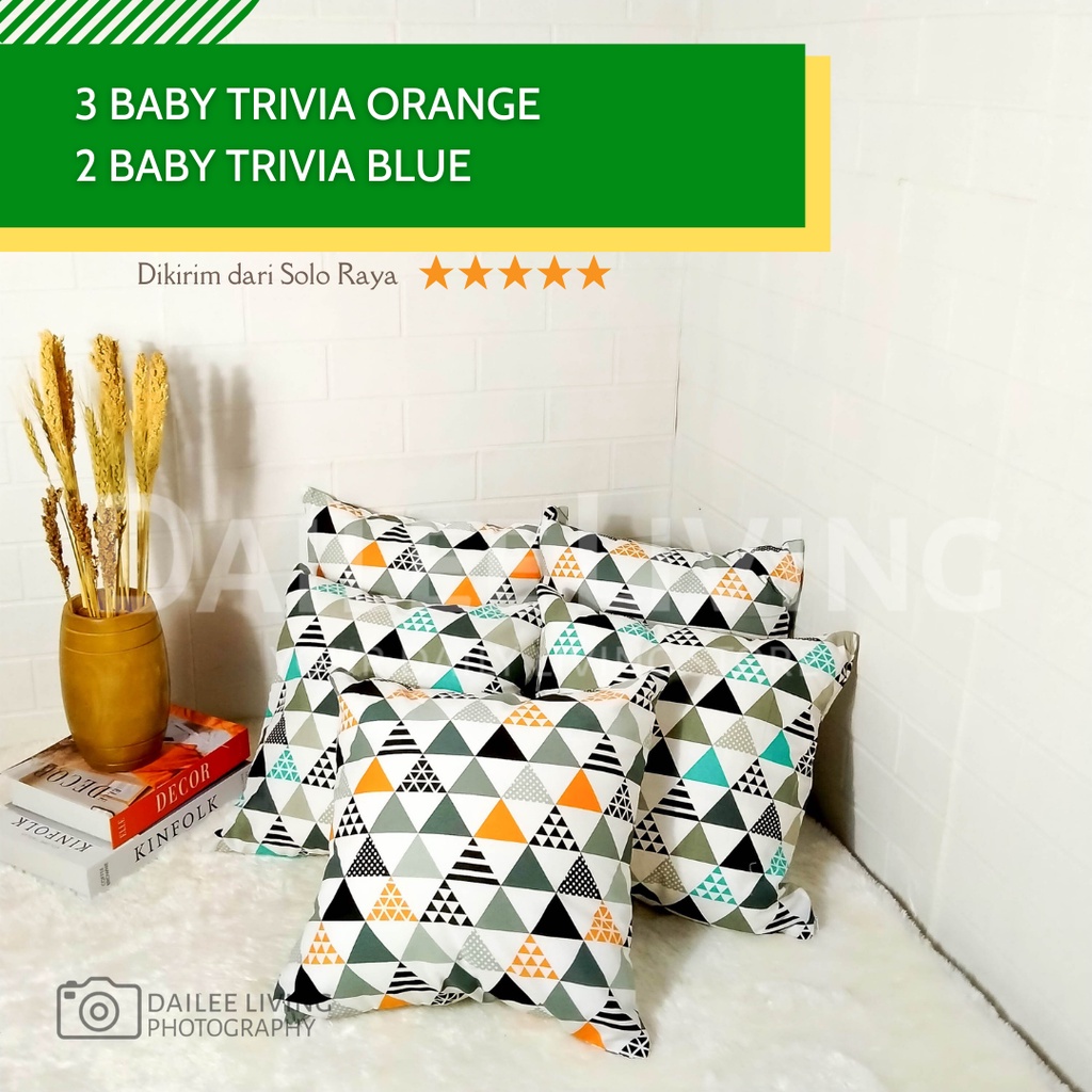 Jual Sarung Bantal Sofa Estetik 40X40 (Paket 5 Motif Kombinasi