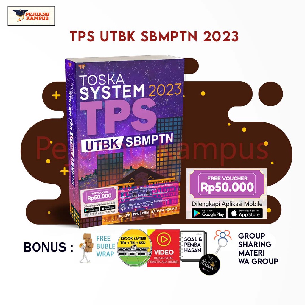 Jual Buku Utbk 2023 Buku Sbmptn 2023 Toska System Utbk Sbmptn Tps 2023