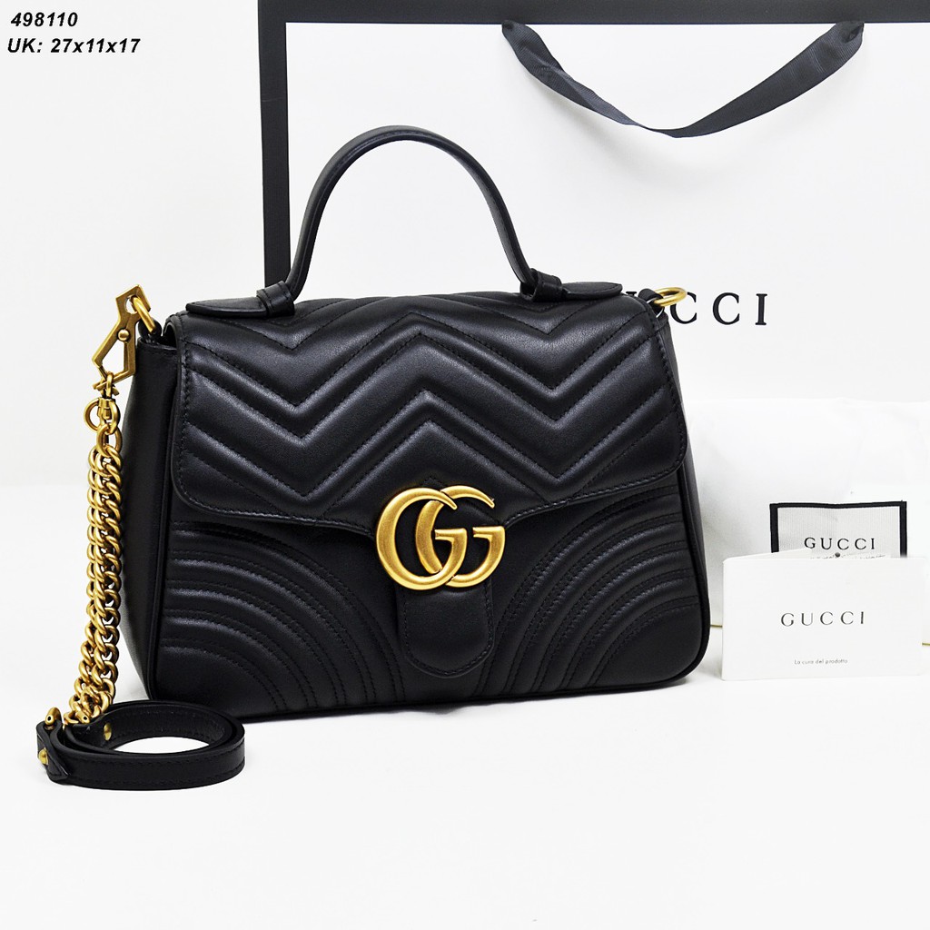 TAS SELEMPANG WANITA // TAS BRANDED // TAS GUCCI GG TOP HANDLE 547260