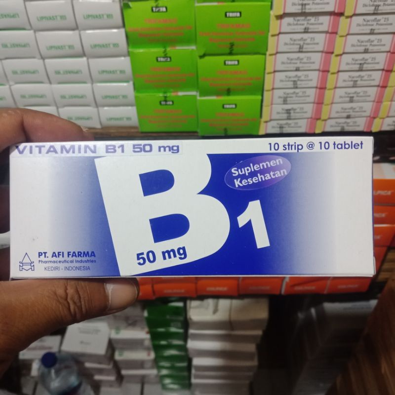 Jual VITAMIN B1 50mg 100tablet | Shopee Indonesia