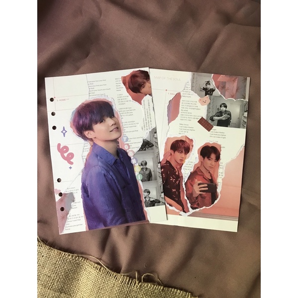 Jual BINDER DIVIDER/COVER BINDER A5 6 RING BTS | Shopee Indonesia