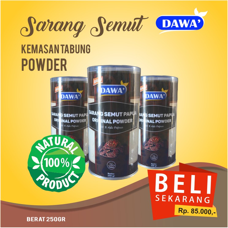 Jual Sarang Semut Papua Powder / Bubuk 250gr Original 100% | Shopee ...