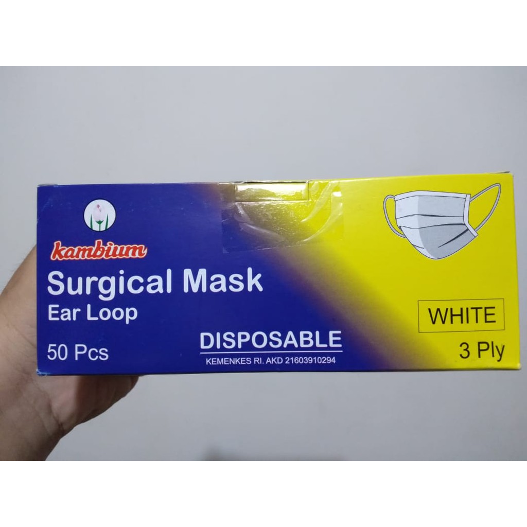 Jual Masker Earloop Campur KAMBIUM n SKRINEER Isi 50 pcs | Shopee Indonesia