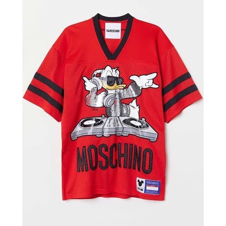 Jual Baju H M Moschino Donald Duck Baseball Red Shopee Indonesia
