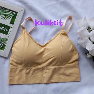 Sport Bra All Size Premium Rajut | Sport Bra Rajut | Korean Crop Tank Top  Backless Sport Bra Wanita Tanpa Kawat Busa Tebal