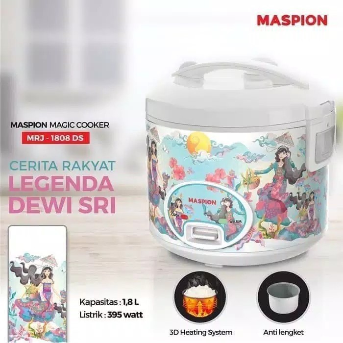 Jual Magic Com Maspion Rice Cooker 1.8 Liter MRJ-1808DS - 1808 DS Dewi ...