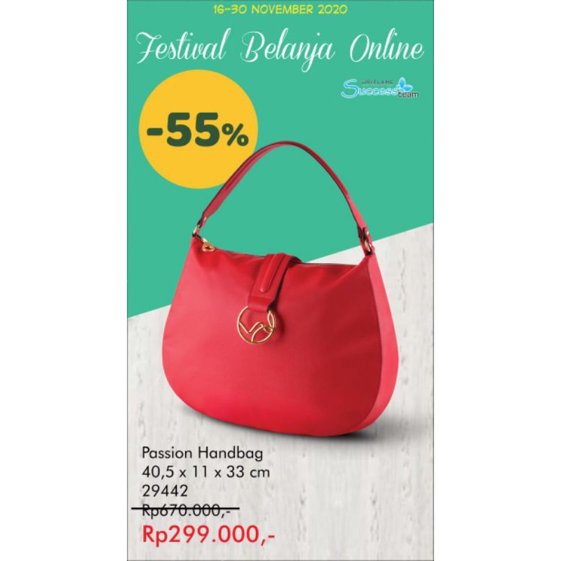 Tas Modis dengan warna MERAH Menyala by Oriflame