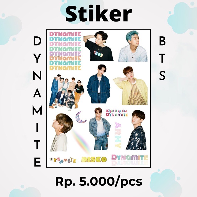 Jual sticker BTS DYNAMITE STIKER BTS | Shopee Indonesia
