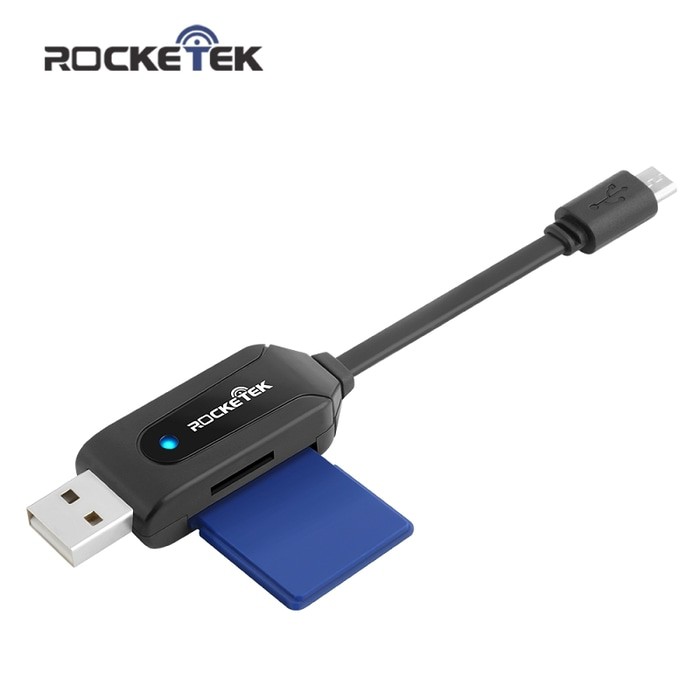Jual Rocketek Card Reader OTG Micro USB & USB Micro SD / SD Card RT