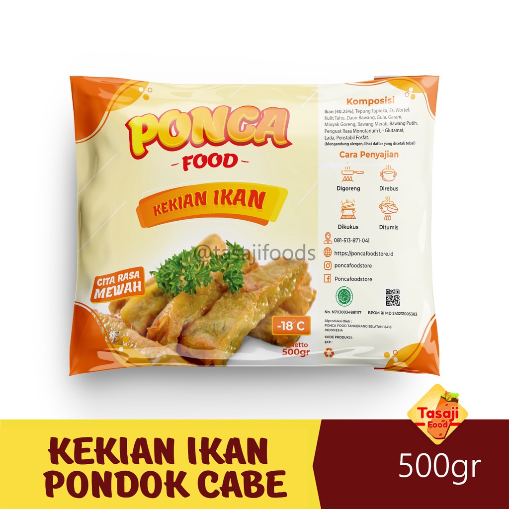 Jual Kekian Ikan Pondok Cabe 500 Gram Shopee Indonesia