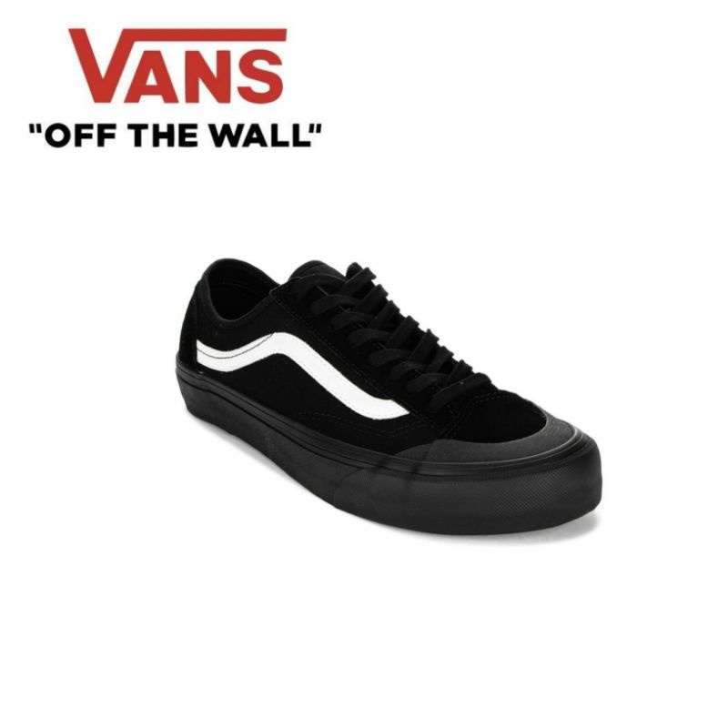 Jual Original Vans Sepatu Style 36 Decon Sf Black Black White Shopee Indonesia