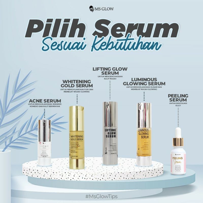 Jual MS GLOW SERUM Original READY Serum Acne/luminous/lifting/pelling ...