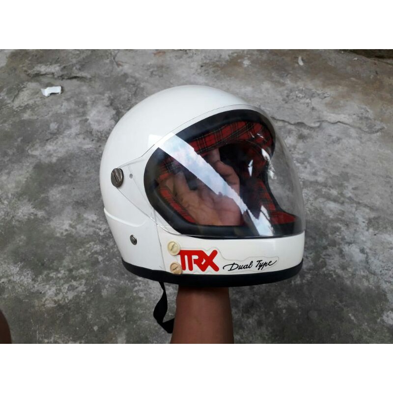Jual helm jadul lawas TRX custom Shopee Indonesia